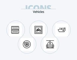 Vehicles Line Icon Pack 5 Icon Design. . kayak. vector