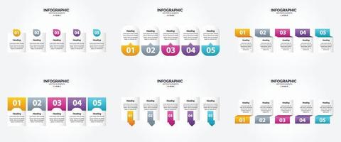 use este conjunto de infografías de ilustraciones vectoriales para publicidad en un folleto. volantes. o revista. vector