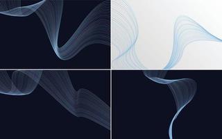 Modern wave curve abstract vector background for a cutting-edge presentation