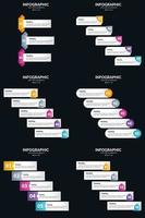 haga que su presentación se destaque con nuestro paquete de infografías vectoriales 6. vector