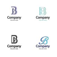 Letter B Big Logo Pack Design Creative Modern logos design for your business vector