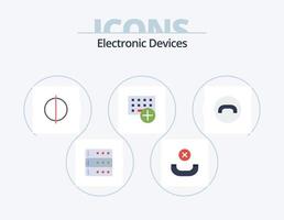 Devices Flat Icon Pack 5 Icon Design. . handset. quality. decline. gadget vector