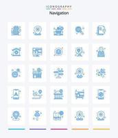 Creative Navigation 25 Blue icon pack  Such As home. file. location. document. internet vector