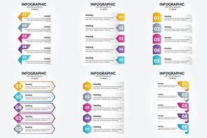 este conjunto de infografías vectoriales es ideal para anunciar su negocio en folletos. volantes y revistas. vector