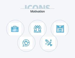 Motivation Blue Icon Pack 5 Icon Design. star. motivate. olympic. care. motivation vector