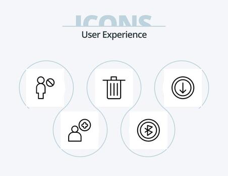 User Experience Line Icon Pack 5 Icon Design. . . window. pointer. cursor vector