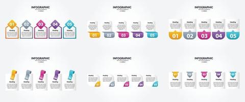 este conjunto de infografías vectoriales es perfecto para anunciar su negocio en folletos. volantes y revistas. vector