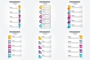 este conjunto de infografías vectoriales es perfecto para publicidad en un folleto. volantes. o revista. vector