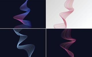 Modern wave curve abstract vector backgrounds for a stylish and modern look