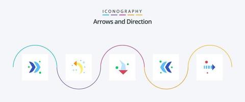 Arrow Flat 5 Icon Pack Including . direction. left. arrow. direction vector