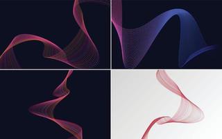 Add depth to your designs with this set of 4 vector backgrounds