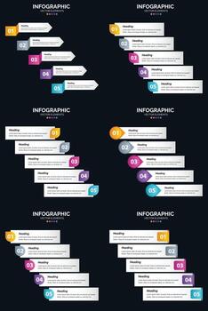 agregue interés visual a su presentación con infografías vectoriales. vector
