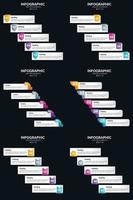 mejore su presentación con infografías vectoriales y diagramas de ciclo vector