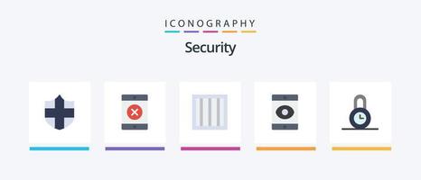 Security Flat 5 Icon Pack Including . smartphone. protection. Creative Icons Design vector