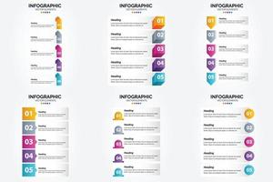 este conjunto de ilustraciones vectoriales es perfecto para crear infografías para publicidad. folletos volantes y revistas. vector