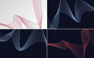 Add a creative touch to your design with these vector line backgrounds