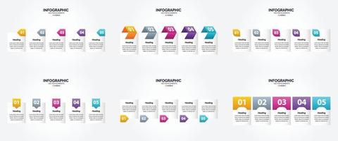 utilice este conjunto de infografías vectoriales para publicidad en un folleto. volantes. o revista. vector