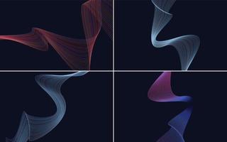 Use these vector line backgrounds to create a professional look