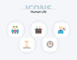 Human Flat Icon Pack 5 Icon Design. human. person. resources. jury. court vector