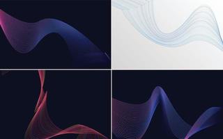 Add a touch of sophistication to your presentation with this pack of vector backgrounds