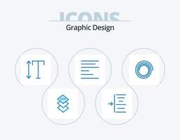 diseño azul paquete de iconos 5 diseño de iconos. . vertical. . forma vector