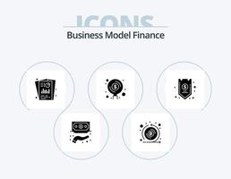 paquete de iconos de glifo de finanzas 5 diseño de iconos. fondos. finanzas. emisión. informe seo. posicionamiento web vector