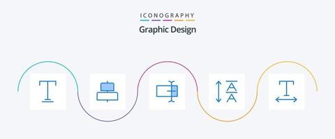 paquete de iconos de diseño azul 5 que incluye . aporte. seguimiento vector