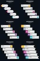 cree presentaciones atractivas con nuestro paquete de infografías vectoriales 6 vector