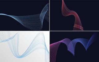 Create a professional and sleek design with this pack of vector backgrounds