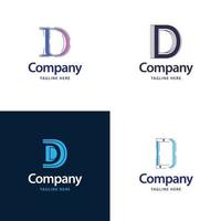 Letter D Big Logo Pack Design Creative Modern logos design for your business vector