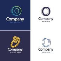 Letter O Big Logo Pack Design Creative Modern logos design for your business vector