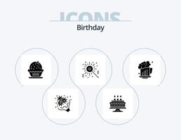 Birthday Glyph Icon Pack 5 Icon Design. birthday. alcohol. birthday. birthday. bengal vector