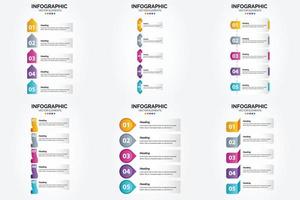 use estas ilustraciones vectoriales para crear infografías llamativas para publicidad. folletos volantes y revistas. vector