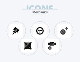 Mechanics Glyph Icon Pack 5 Icon Design. . wheel. mechanic. service. wheel vector