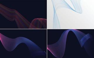 Use this pack of vector backgrounds for a chic presentation. flyer. or brochure