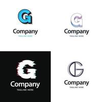 Letter G Big Logo Pack Design Creative Modern logos design for your business vector