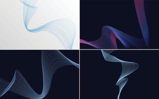 Add a touch of modernity to your design with this pack of vector backgrounds