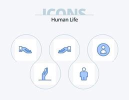 Human Blue Icon Pack 5 Icon Design. . user. vector