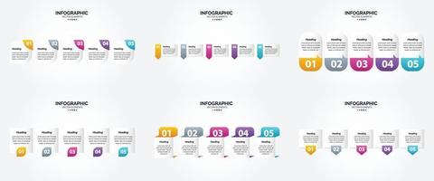 use este conjunto de infografías de ilustración vectorial en sus materiales publicitarios. como folletos. volantes y revistas. vector