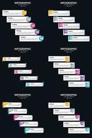 haga que su presentación se destaque con infografías vectoriales vector