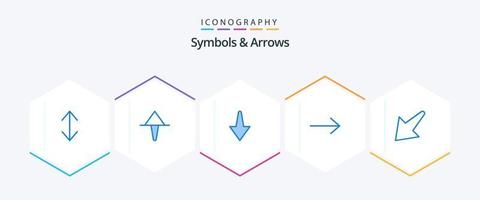 Symbols and Arrows 25 Blue icon pack including . arrow. left vector