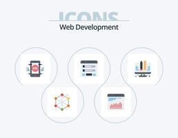 Web Development Flat Icon Pack 5 Icon Design. coding. sitemap. coding. login. flowchart vector