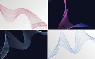 Modern wave curve abstract vector background for a stylish presentation