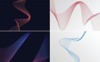 Modern wave curve abstract vector background for a cutting-edge presentation