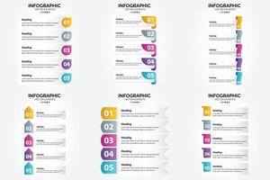 este conjunto de infografías de ilustración vectorial es perfecto para anunciar su negocio en folletos. volantes y revistas. vector