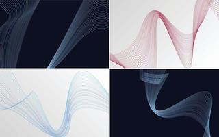 Modern wave curve abstract vector background for a lively presentation