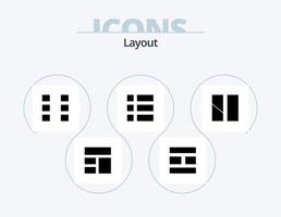 Layout Glyph Icon Pack 5 Icon Design. . layout. collage. image. editing vector