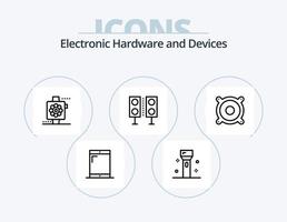 paquete de iconos de línea de dispositivos 5 diseño de iconos. agregar. datos. base de datos. Cancelar. colocar vector