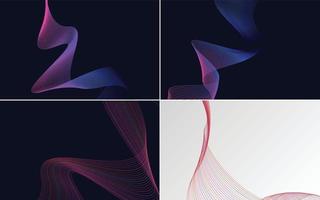 Modern wave curve abstract vector background for a fun presentation