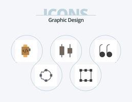 Design Flat Icon Pack 5 Icon Design. . time clock. . open vector